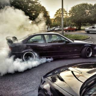 BMW burnout wallpaper