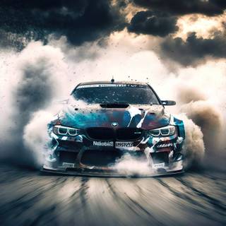 BMW burnout wallpaper