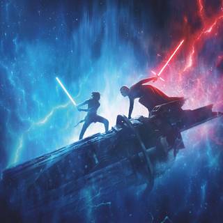 Luke Skywalker vs Kylo Ren wallpaper