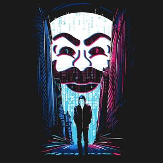 Hacker cartoon wallpaper