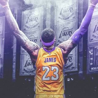 Lakers iPhone 14 Pro Max wallpaper