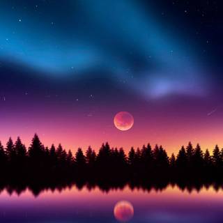 Night scenic wallpaper
