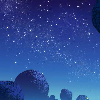 Night scenic wallpaper