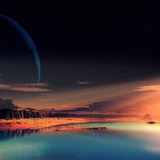 Night scenic wallpaper