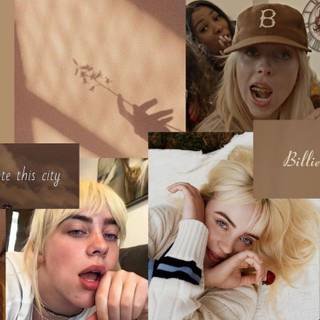 Billie Eilish aesthetic desktop wallpaper