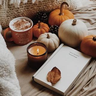 Cozy vibe autumn wallpaper