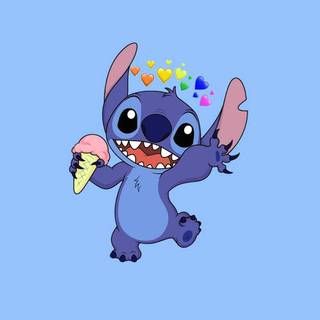 Stitch and Groot wallpaper