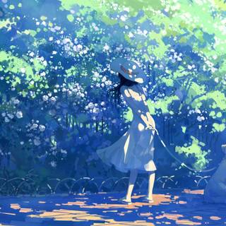 Summer art anime wallpaper