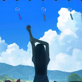 Summer art anime wallpaper