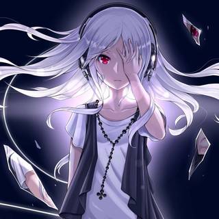 Anime eye PC wallpaper