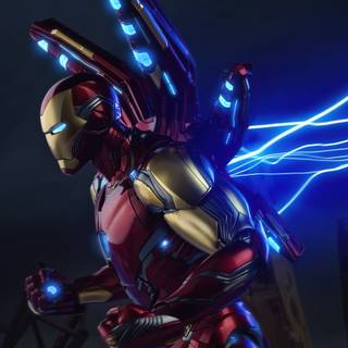 Iron Man logo 4k wallpaper