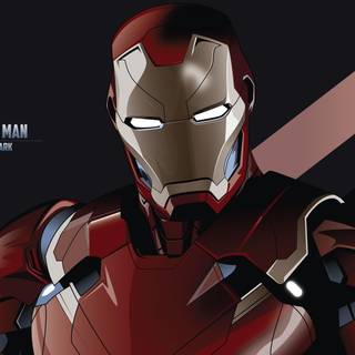 Iron Man logo 4k wallpaper