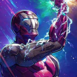 Iron Man logo 4k wallpaper