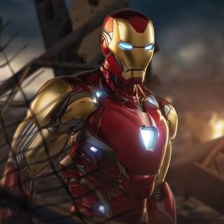 Iron Man logo 4k wallpaper