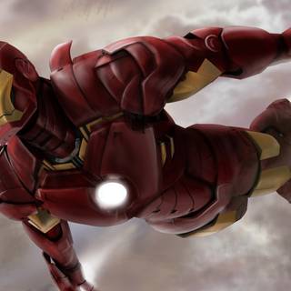 Iron Man logo 4k wallpaper