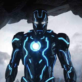 Iron Man logo 4k wallpaper