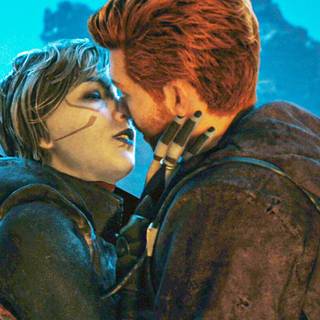 Cal Kestis and Merrin desktop wallpaper