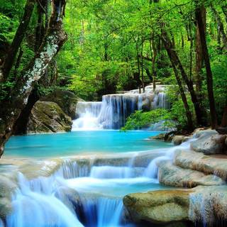 Waterfall landscape wallpaper