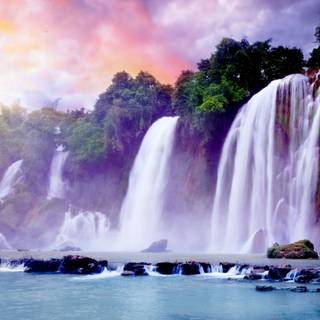 Waterfall landscape wallpaper