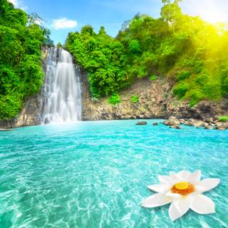 Waterfall landscape wallpaper