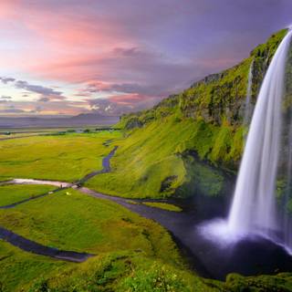 Waterfall landscape wallpaper