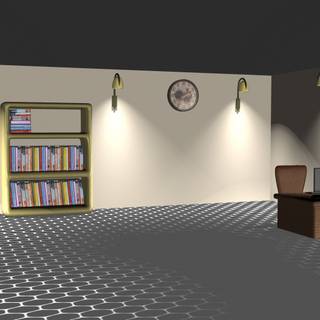 3D office wallpaper