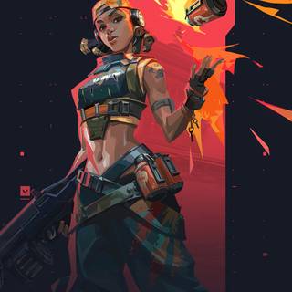 Valorant Raze 4k wallpaper