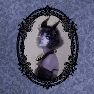 Purple goth wallpaper