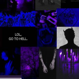 Purple goth wallpaper