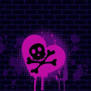 Purple goth wallpaper