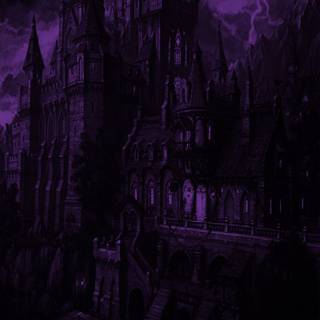 Purple goth wallpaper