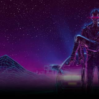 Purple goth wallpaper