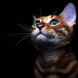 Dark tortoiseshell cat wallpaper