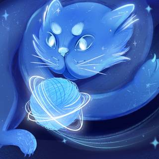 Cat fantasy wallpaper