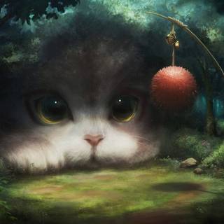 Cat fantasy wallpaper