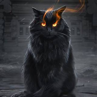 Cat fantasy wallpaper