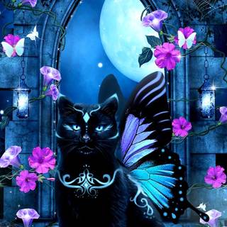 Cat fantasy wallpaper