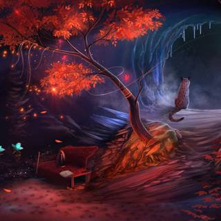 Cat fantasy wallpaper