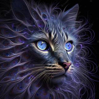 Cat fantasy wallpaper