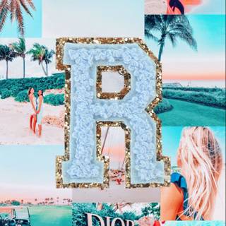 Preppy R wallpaper