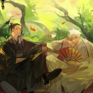 Geto and Gojo wallpaper