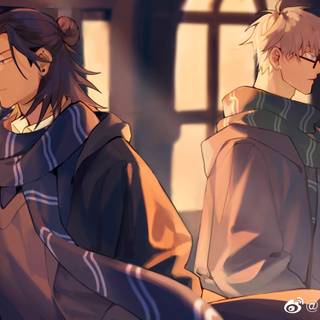 Geto and Gojo wallpaper