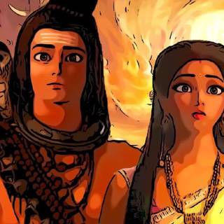 Mahadev cartoon wallpaper