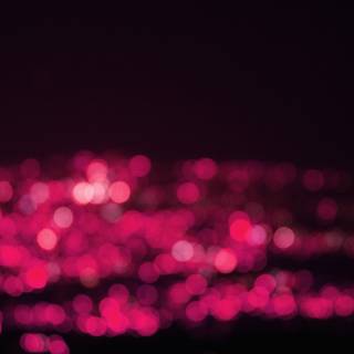 Black and pink city desktop wallpaper