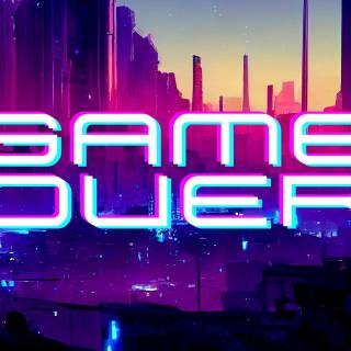 Black and pink city desktop wallpaper