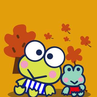 Fall vintage cartoon wallpaper