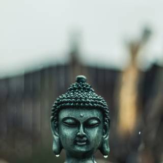 Buddha black 4k wallpaper
