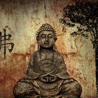 Buddha black 4k wallpaper