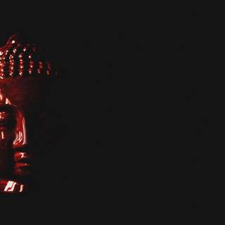 Buddha black 4k wallpaper