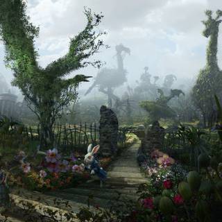 Alice in Wonderland 4k wallpaper